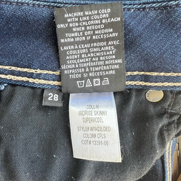 Hudson Collin Mid-rise Skinny Supermodel Jean Color Obscurity - Picture 9 of 9